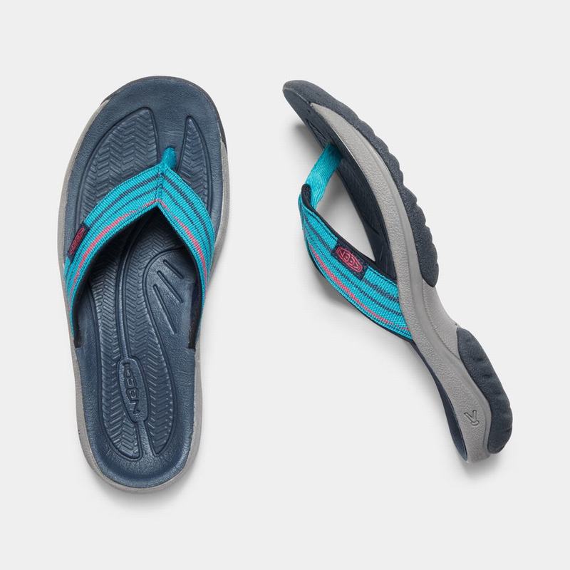 Chanclas Keen Kona Flip II Para Mujer Azules - Sandalias Keen Mexico (287435-AXI)